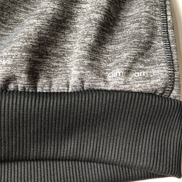 Adidas Climawarm Zip Up Track Jacket Fleece Lined Gray Zip Up Sweatshirt S - Picture 10 of 10